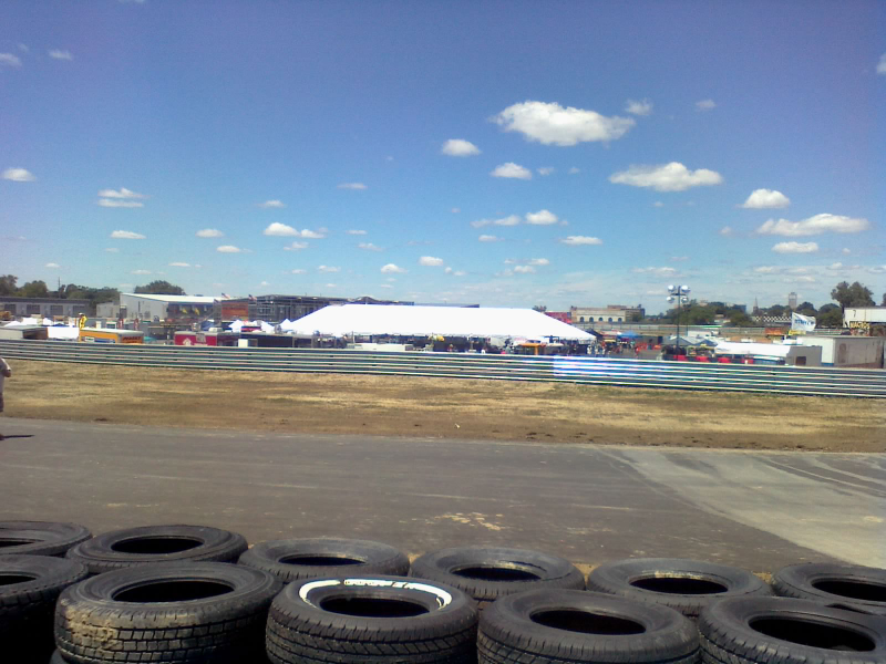 The infield, filled with vendors, entertainment and more.